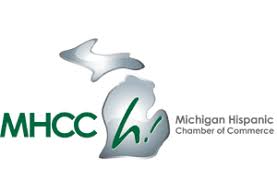 CCI Industrial Constructors - The image displays the logo of the michigan hispanic chamber of commerce, abbreviated as mhcc, with a stylized graphic representing the state of michigan and possibly elements of hispanic culture.