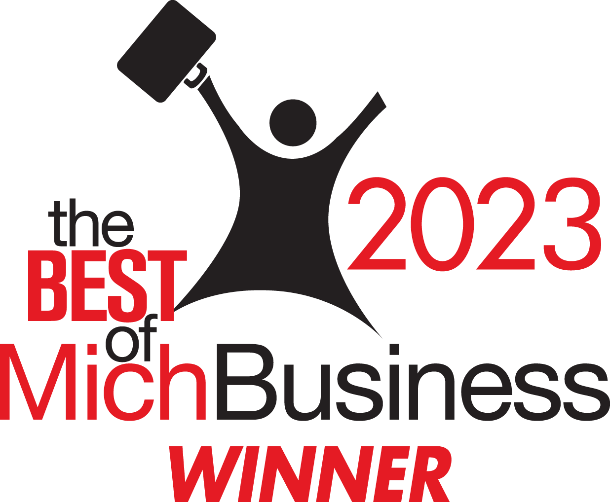 CCI Industrial Constructors - Triumphant achievement - celebrating the winner of the best of michbusiness 2023 award.